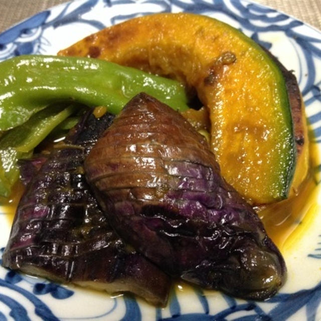 夏野菜の煮浸し  大さじ2で作る簡単レシピ