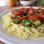 オクラと納豆de冷製ねばねばパスタ★お楽しみランチ★