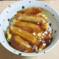◇甘酢あんかけカツ玉丼