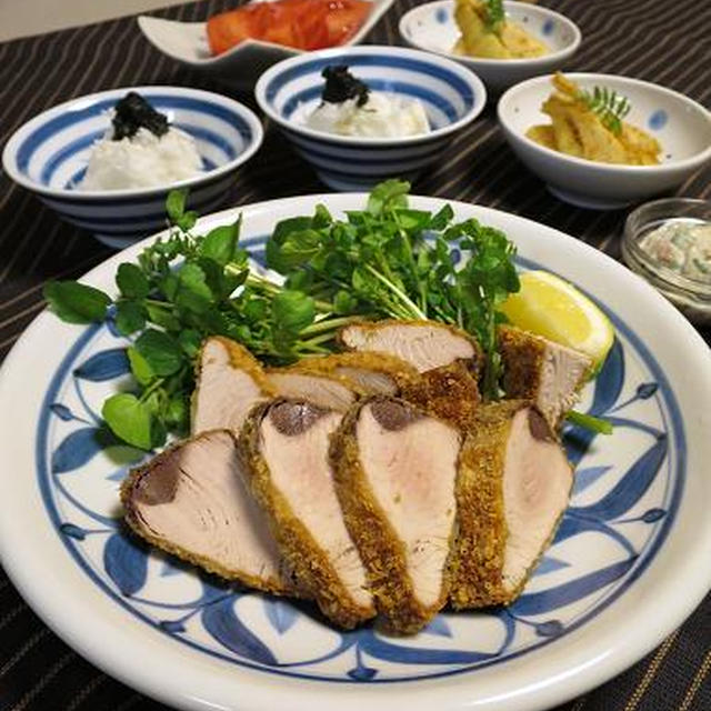 鰹のカツとタケノコの土佐和え♪スーパードライ エクストラシャープ。