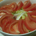 白菜とトマトのサラダ・いわきサンシャイントマト