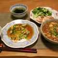 ちょっぴり和テイスト　～　麻婆豆腐の晩ご飯