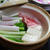 葱と豚肉入り湯豆腐鍋