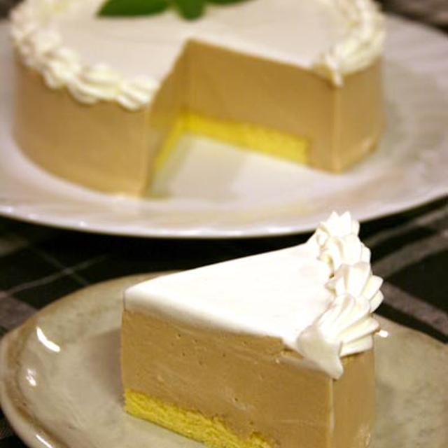 ミルクコーヒーのババロアケーキ*レシピ♪