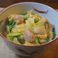 フライパンで簡単！ザクザク春野菜の親子丼 by KOICHIさん