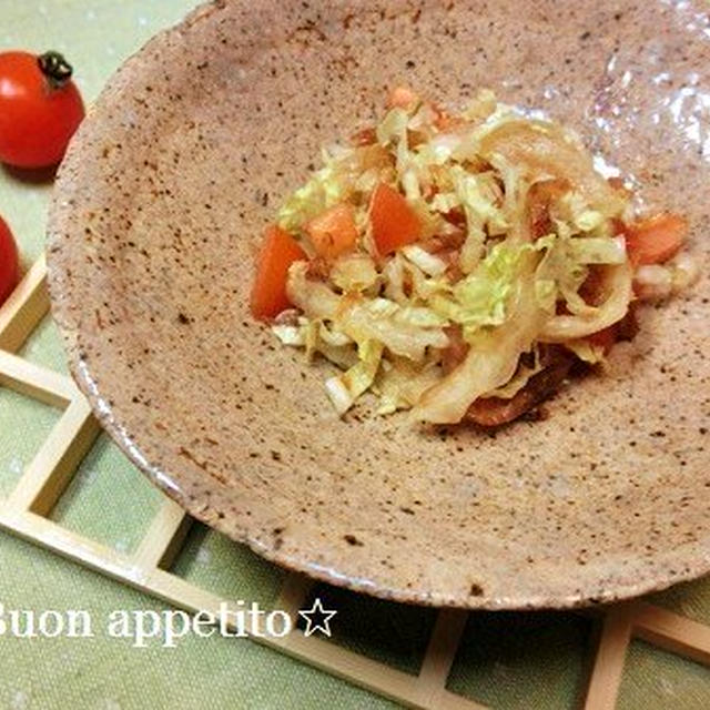 白菜と桜エビの香味和え