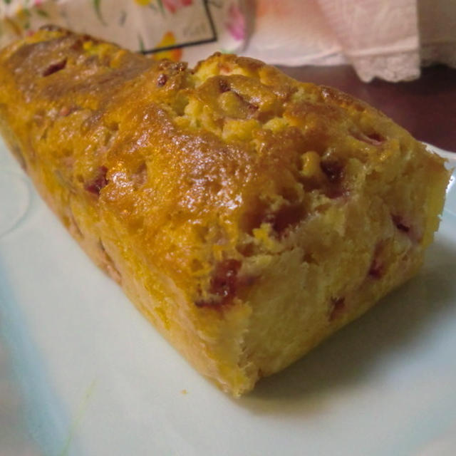 ★苺のパウンドケーキ★焼けたよ～♪