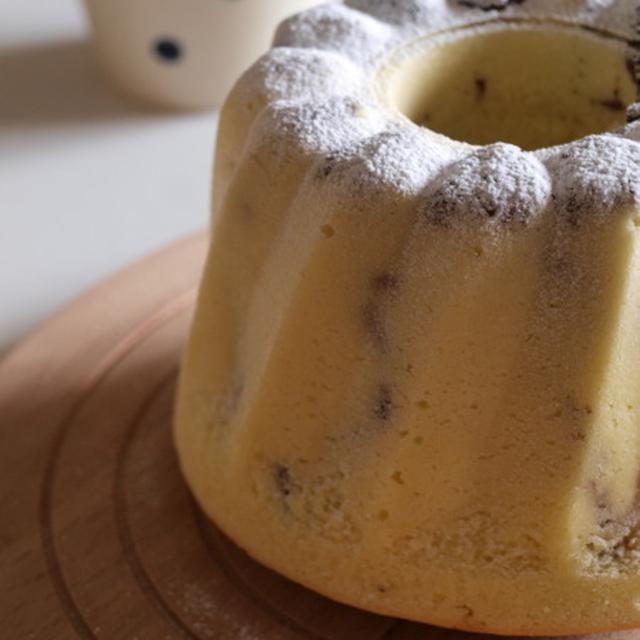愛しのクグロフ*チョコシロップinクリームチーズケーキ。