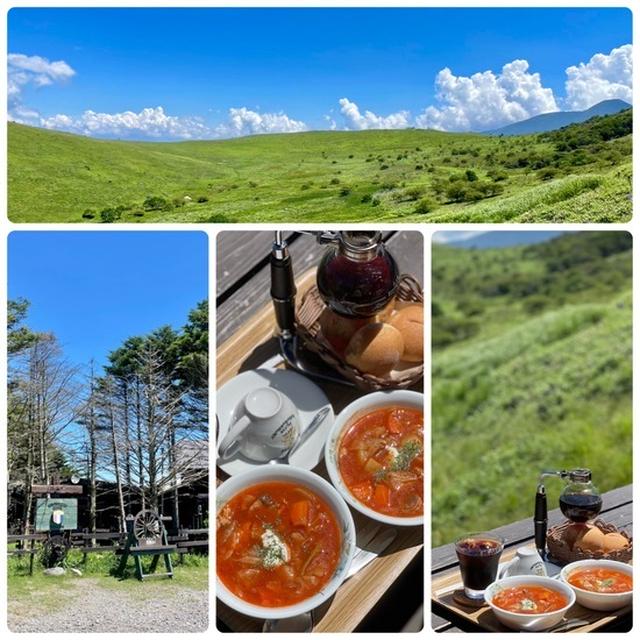 「ころぼっくるひゅって」で大パノラマの景色を目の前に名物ボルシチとサイフォンコーヒーをいただく@車山・霧ヶ峰ドライブ＆ハイキング♪ 〜2023夏②
