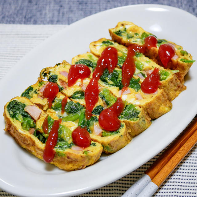 昔懐かしい味「ベーほうれん草の玉子焼き」&「室生寺近くの食堂で食べた親子丼が美味しかた」