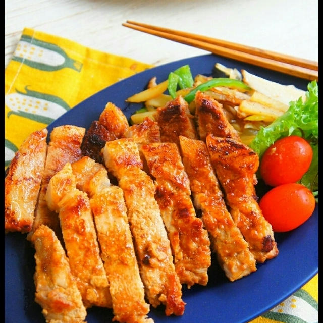 簡単【アレを揉み込むだけで】柔らか豚の味噌漬け