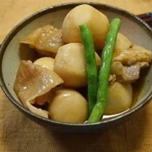 うま！ソースで鶏と里芋の煮物