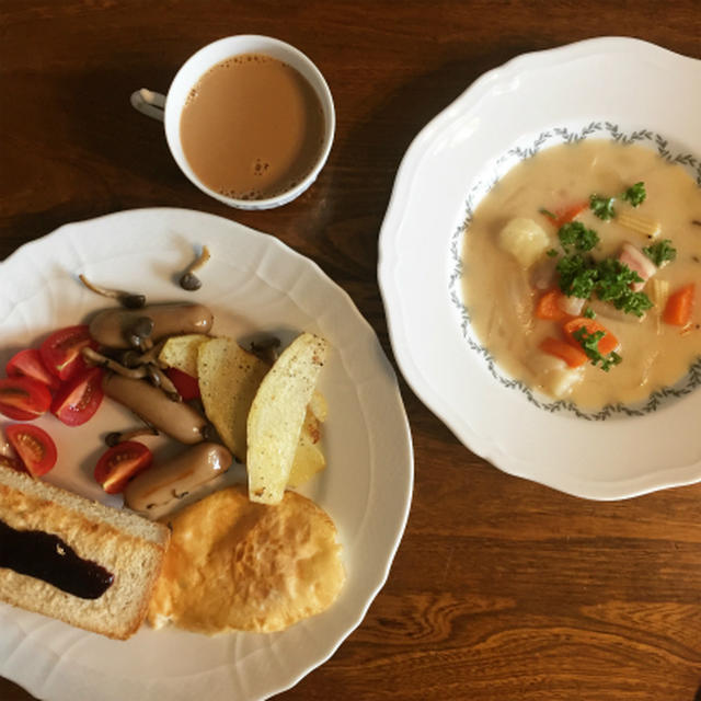 利さんの食パンで朝ごはん