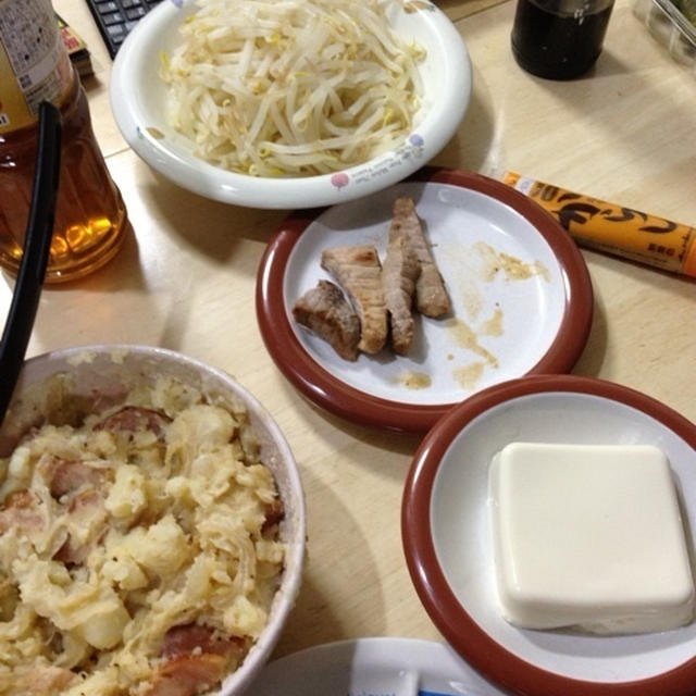 ポテサラ・オクラの浅漬け・冷奴