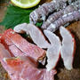 現在禁漁多数の静岡産金目鯛！焼き霜造りと潮汁！軽く一杯ね！