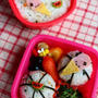 キャラ弁**アイス＆スイカのワンポイントお弁当