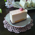 桜のレアチーズケーキ by ゆのりさん