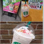 【スタバ新作】ベイクドアップルピンクフラペチーノと姫…椅子から脱走！？