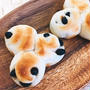 まだ残ってる黒豆でパン！