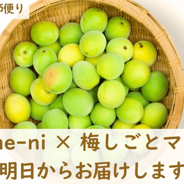 Kasane-ni × 梅しごとマガジン、明日からお届けします