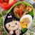 キャラ弁☆ミニ恵方巻きと、ゆで卵オニさん♪
