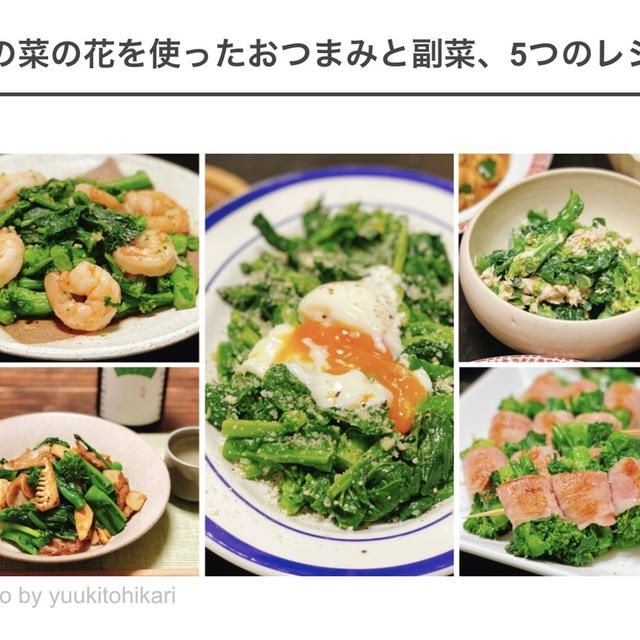 旬の菜の花で！今がおいしい味わいおつまみ5レシピ