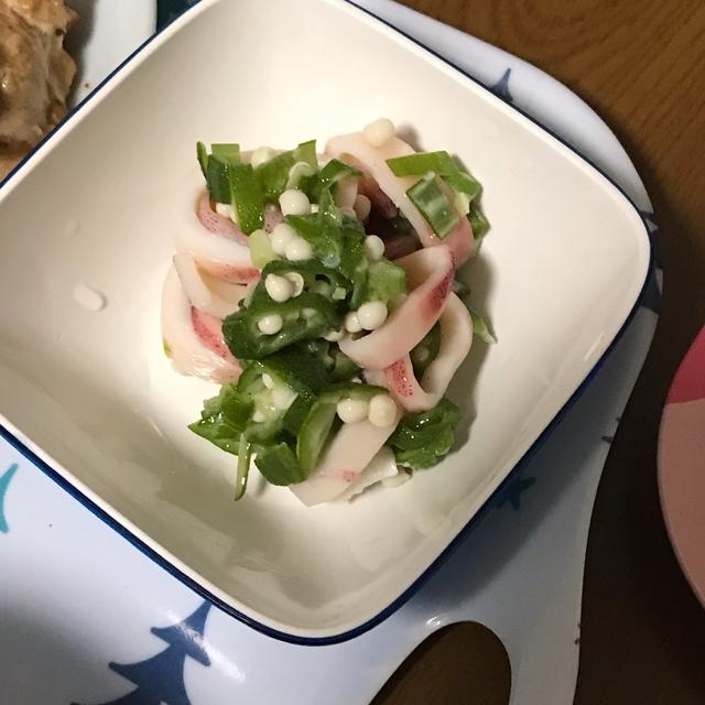簡単副菜 ボイルイカオクラ By さくらさん レシピブログ 料理ブログのレシピ満載