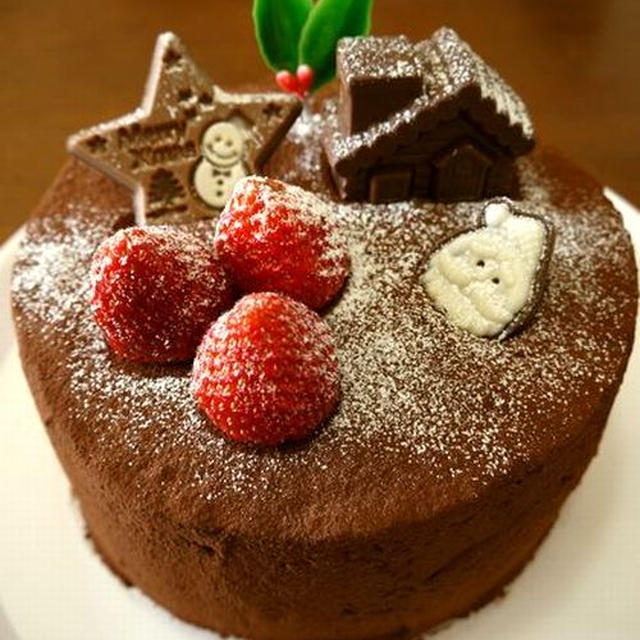 【クリスマス♡レシピ】苺と生チョコクリームのクリスマスケーキ♪