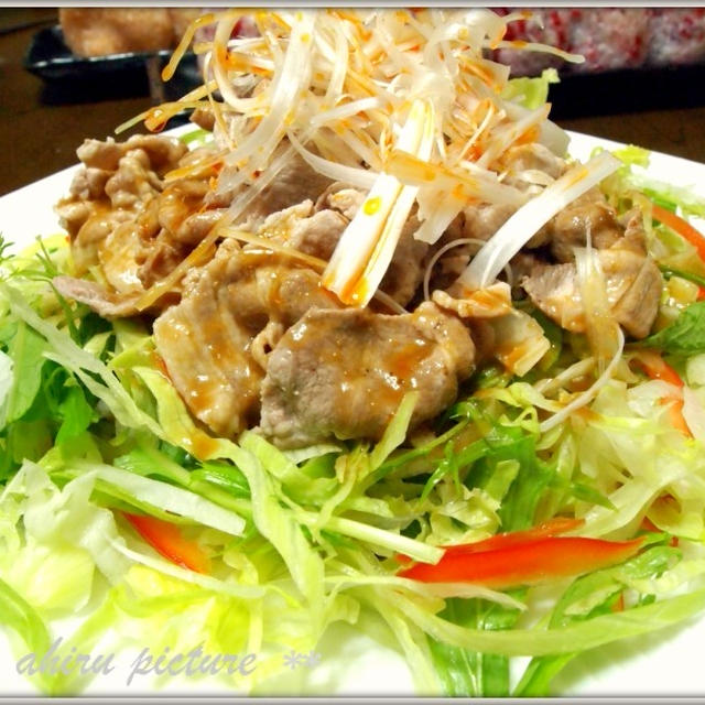 ahiruご飯　…しゃぶしゃぶ冷やし中華…