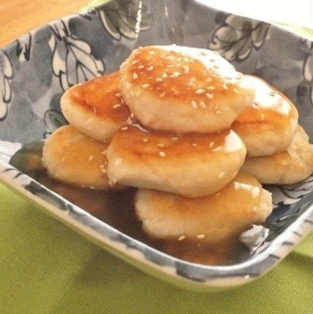 話題入り♪おから入りでヘルシー！餡かけおから鶏つくね