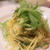 水菜とツナのジェノベーゼのパスタ