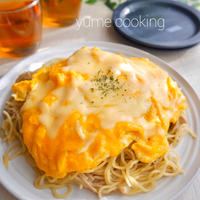 3種のきのこのとろーりチーズオムそば　レシピ