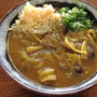 朝ごはんに「きのこカレーうどん」