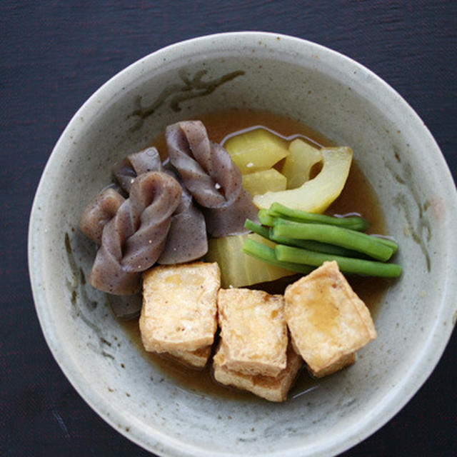 厚揚げと瓜の煮物