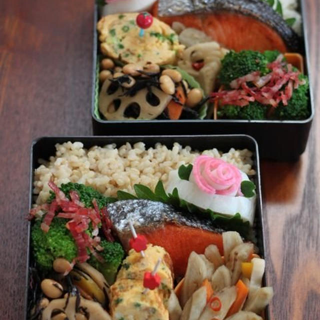 焼き鮭+常備菜詰め合わせ　☆　洋風和食プレート♪
