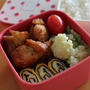 鶏の塩唐揚げと、娘の弁当