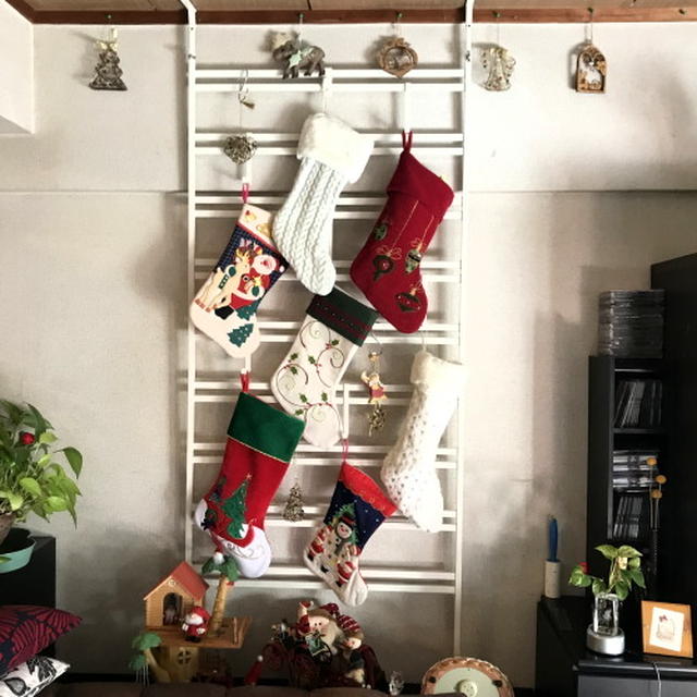 実家での母のクリスマス飾りやらいろいろ