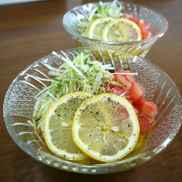 【簡単レシピ】レモンが効いてるサラダ素麺♪