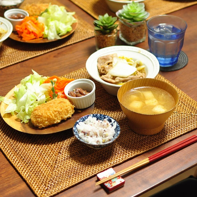 女子大生の娘たち二人に囲まれながら行ったインスタライブの話と一昨日の晩ごはん