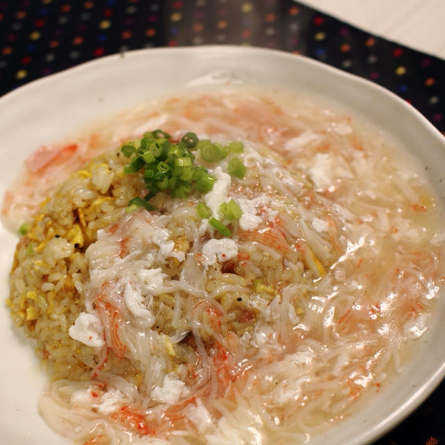 あんかけ炒飯♪　～カニカマ使ってお手軽に！～