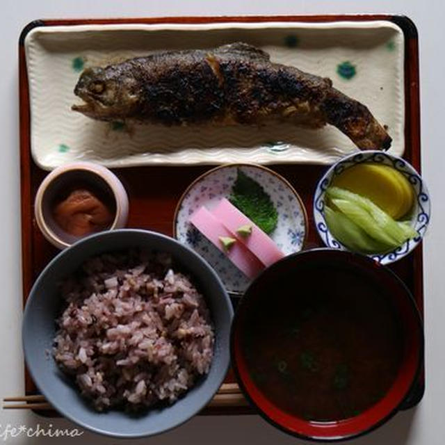 鮎の塩焼きご膳