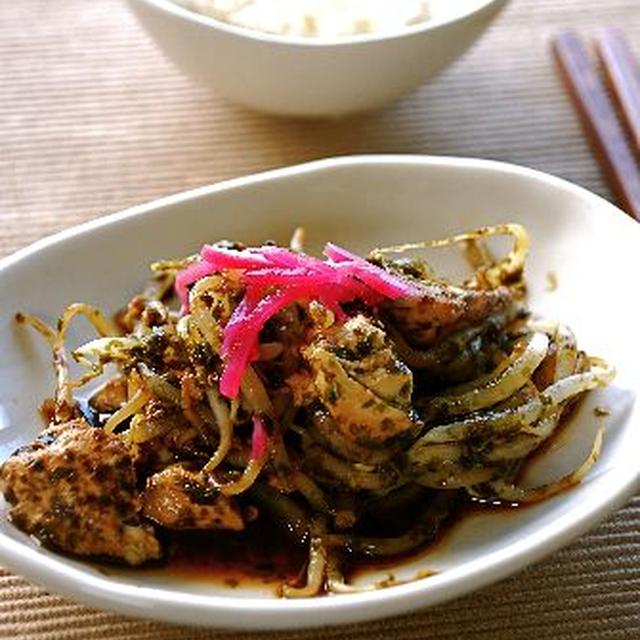 もやし豆腐のお好み煮