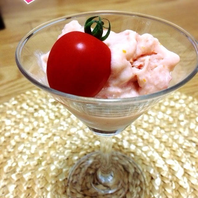 絹美人のトマトアイスクリーム