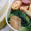 小松菜と鶏胸肉の炒め物