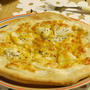 ホシノ天然酵母で長芋・塩麹ソースのピザ