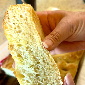 【レシピ】ポリフェーモで作る　激ウマ高加水フォカッチャ