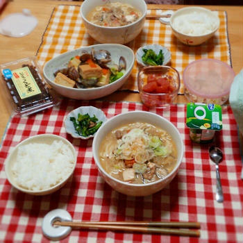 豚汁の残りでうどーん！