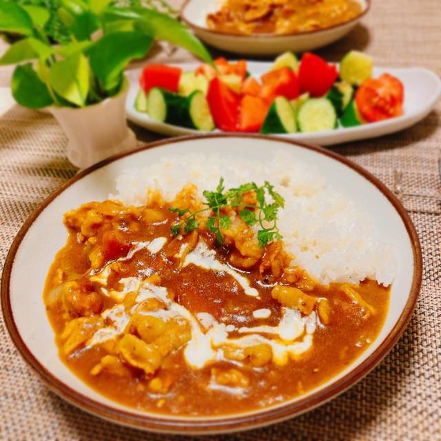 久しぶりのカレーの夕ご飯