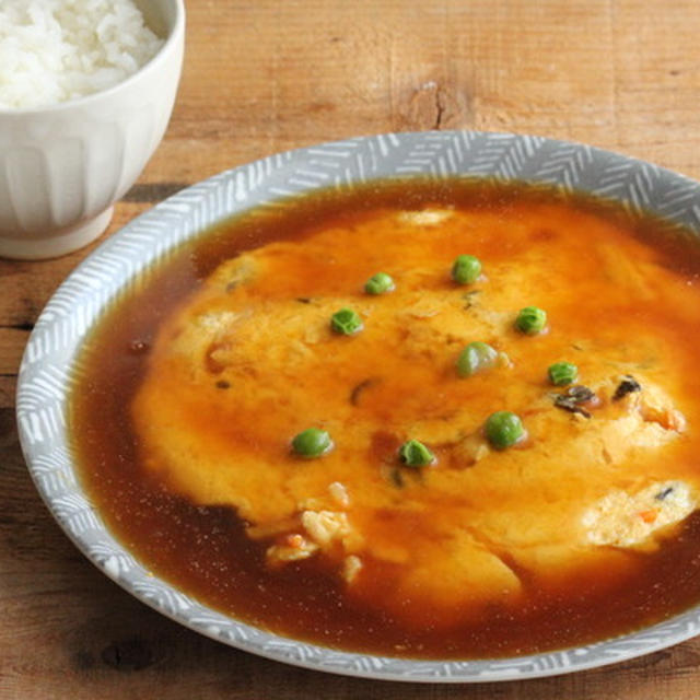 こどもに作ってもらう休校中ごはん（かに玉）