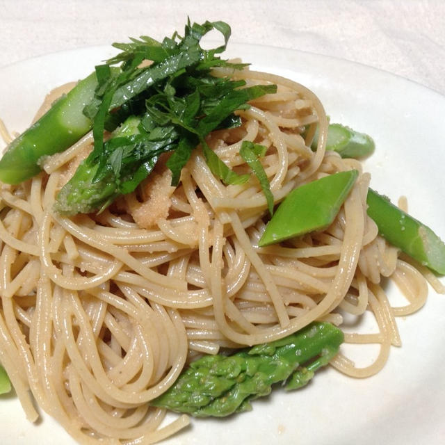 ひんやりさっぱり☆たらことアスパラの冷製パスタ